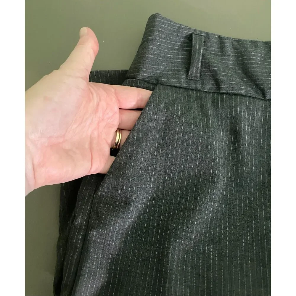 Banana Republic pin stripe fitted career wear mini skirt